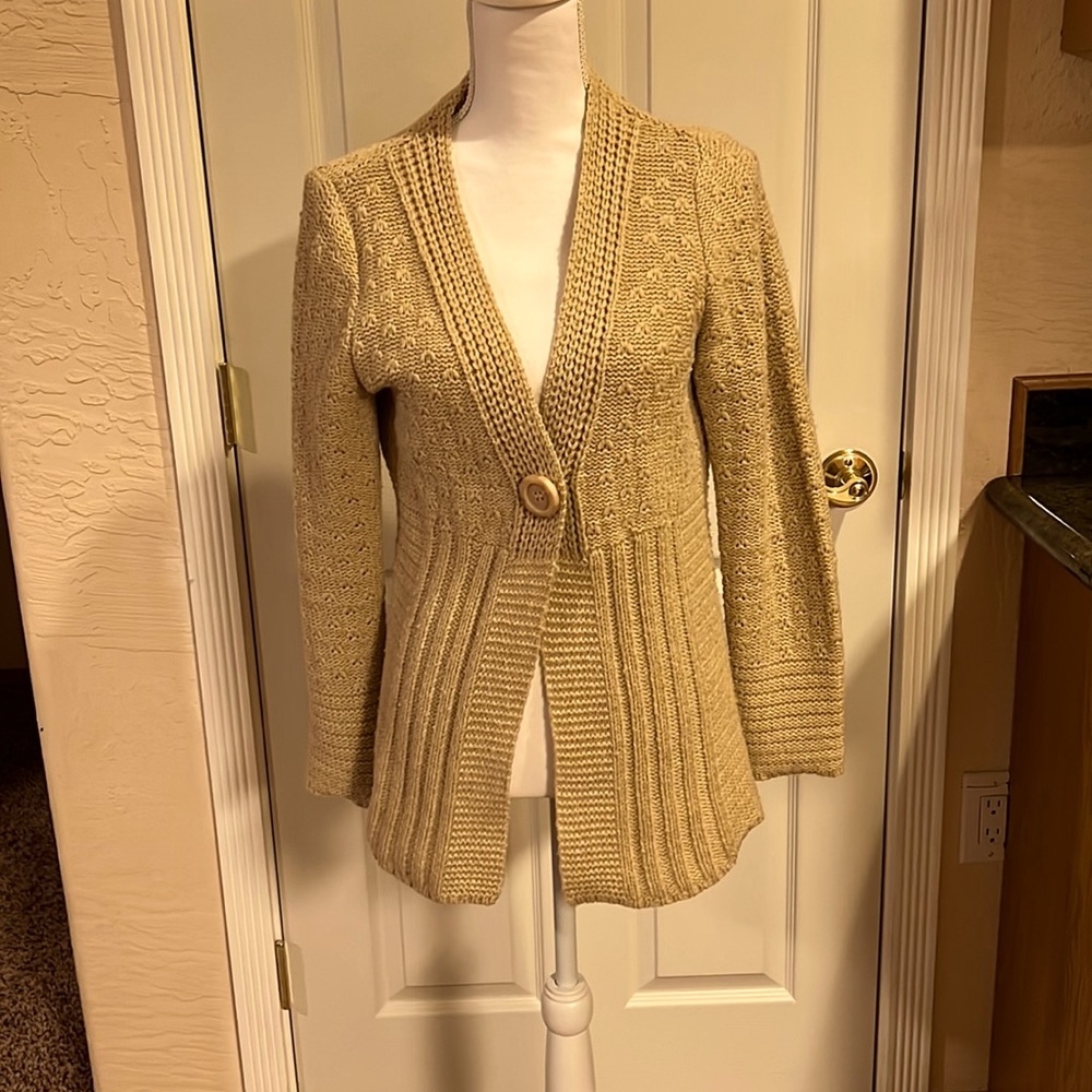 Vintage khaki cardigan